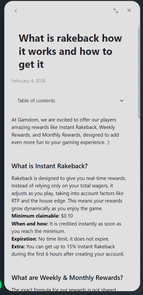 Gamdom customer support live chat and help center 2026